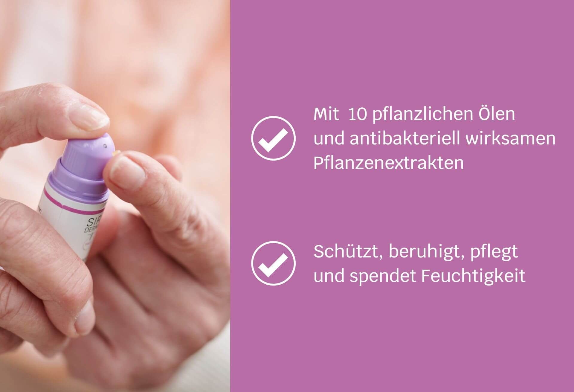 Siriderma Lippenpflegemittel Siriderma Lippenbalsam ohne Duftstoffe 4,5 g, Feuchtigkeitsspendender und antibakteriell wirkender Lippenbalsam