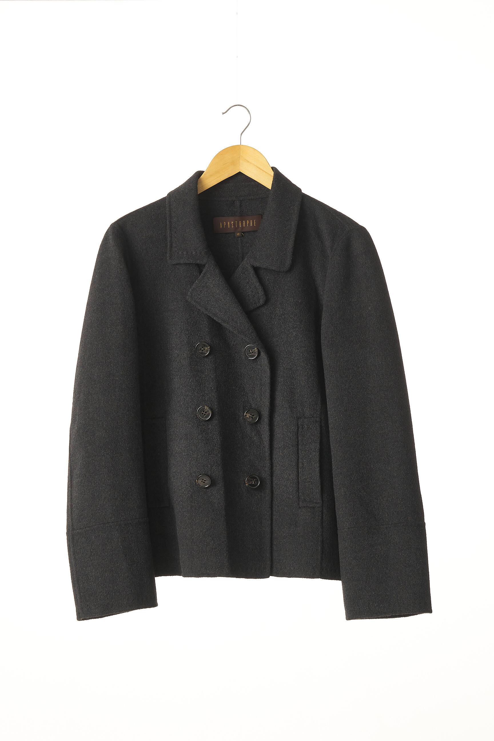 Apostrophe Manteaux Courts Femme couleur gris
