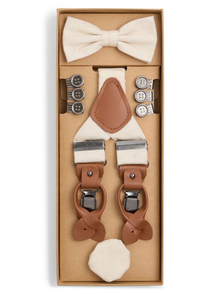 Finshley & Harding London Accessoire-Set in beige - 0001 günstig kaufen onesize