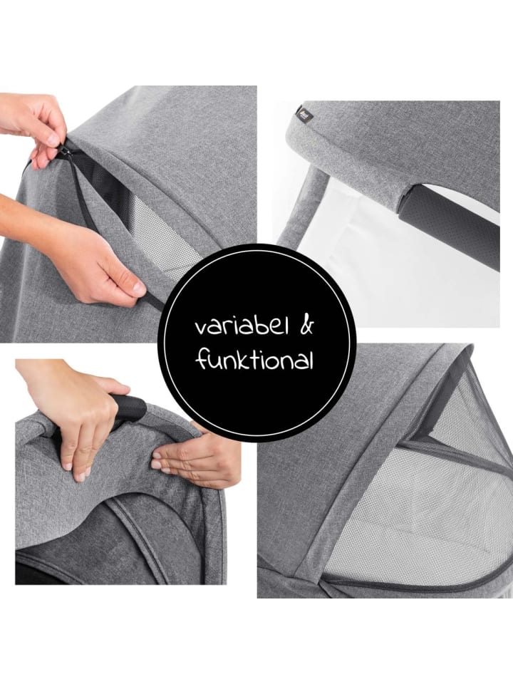 Hauck Babywanne für Buggy Colibri - Melange Grey in grau,schwarz günstig kaufen onesize