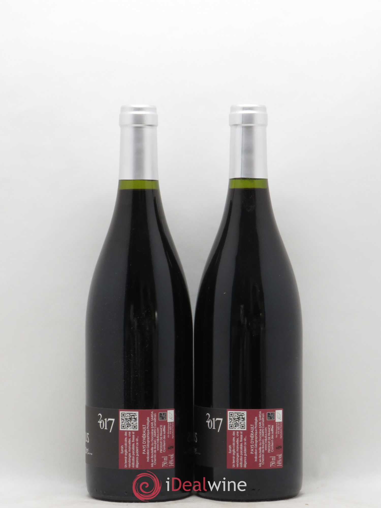 IGP Pays d'Hérault (Vin de Pays de l'Hérault) Valjulius Signature J Et B Sarda 2017 - Lot de 2 Bouteilles