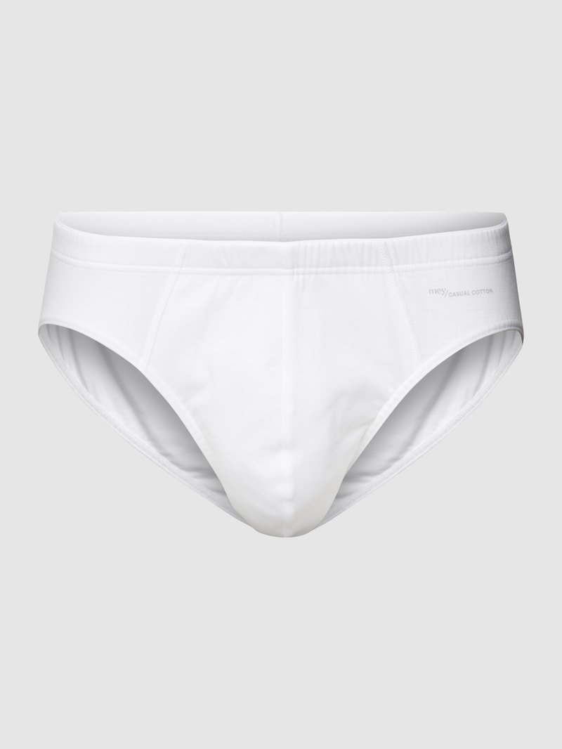 Slip mit Stretch-Anteil Modell 'CASUAL COTTON Jazz-Pants' in weiß