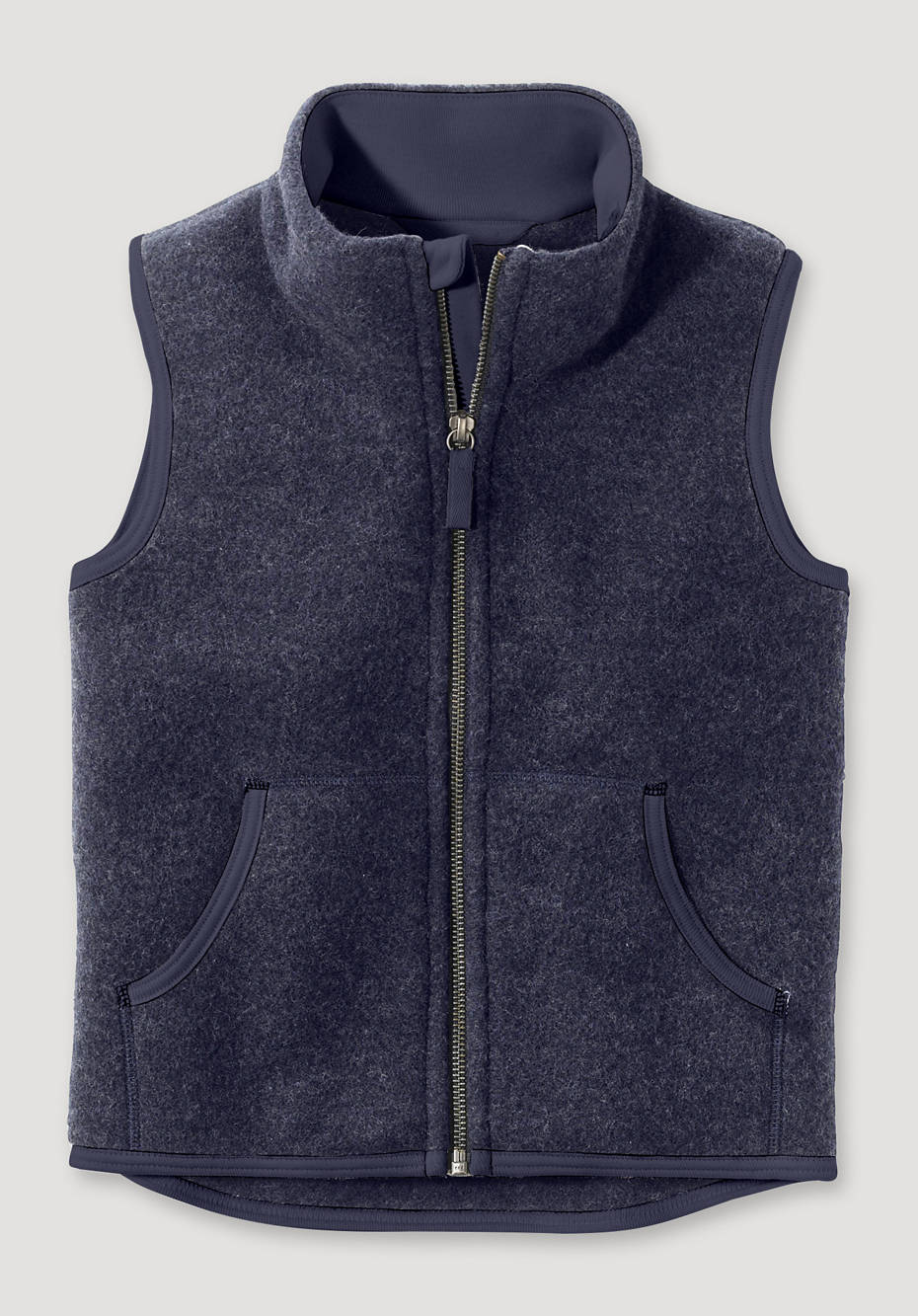 Wollfleece-Weste aus reiner Bio-Merinowolle