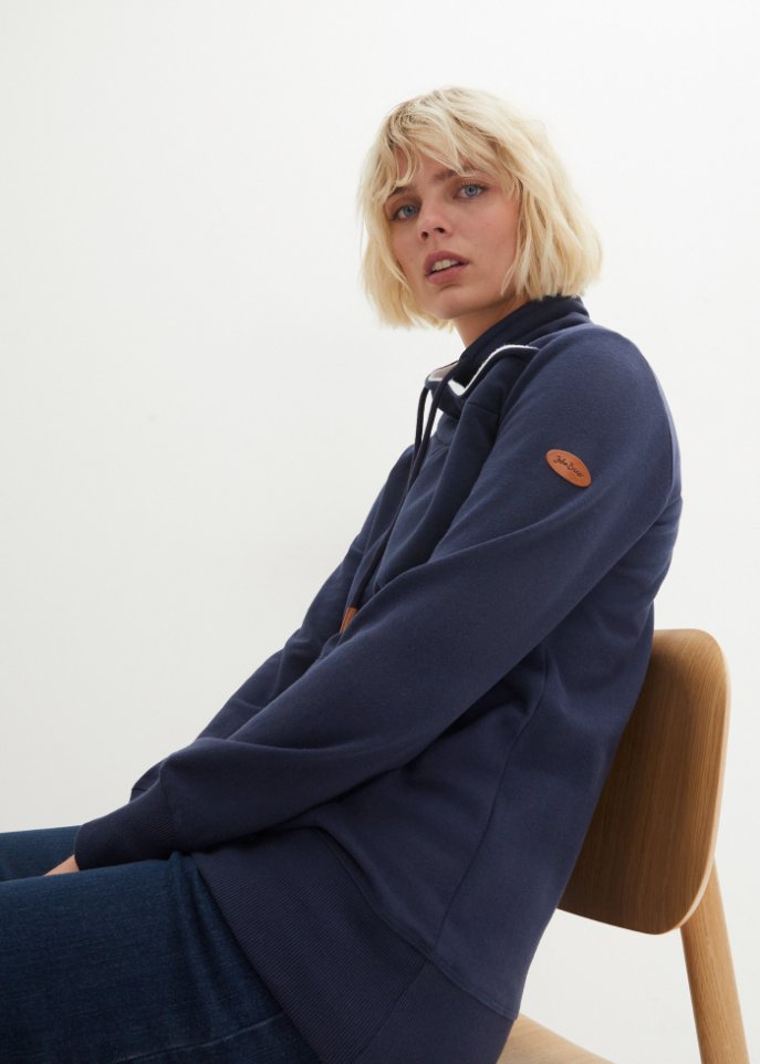 Sweatshirt, Schalkragen mit Kuschelfleece