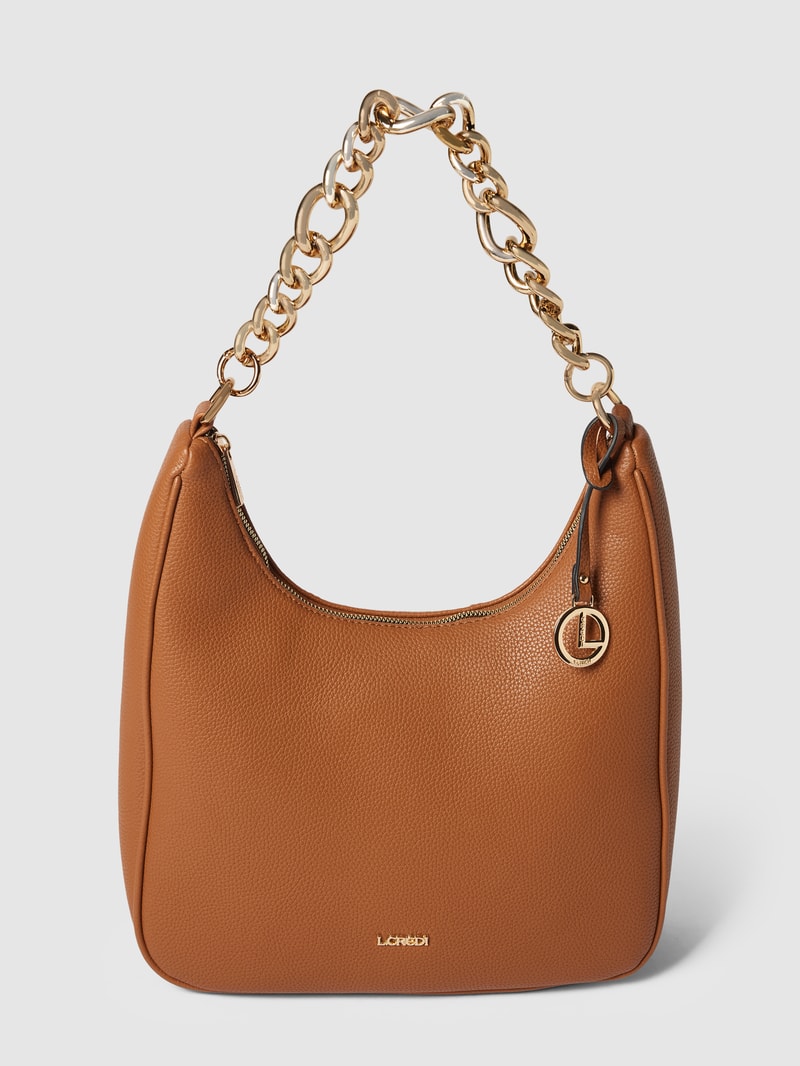 Handtasche in Leder-Optik Modell 'Josa' in cognac