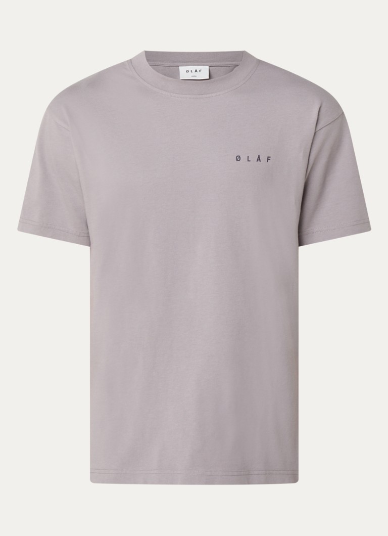 OLAF Nostalgia Face T-krekls ar logotipu un apdruku aizmugurē
