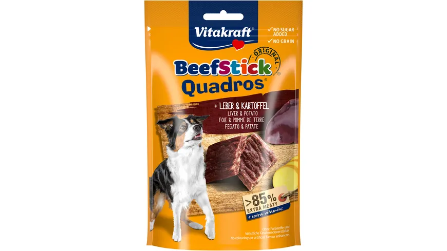 Vitakraft Hundesnack Beef Stick® Quadros® Leber & Kartoffel 70 g