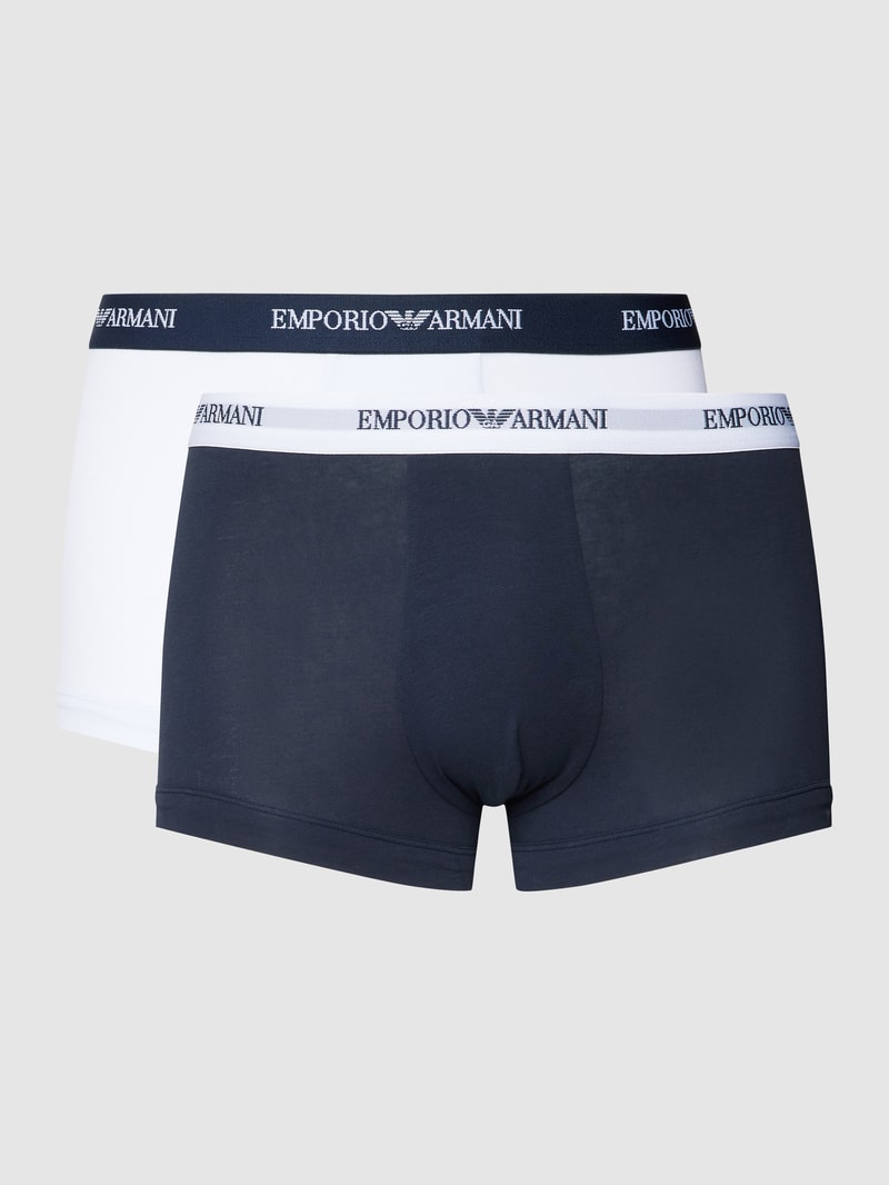 Hipster mit elastischem Logo-Bund in weiß