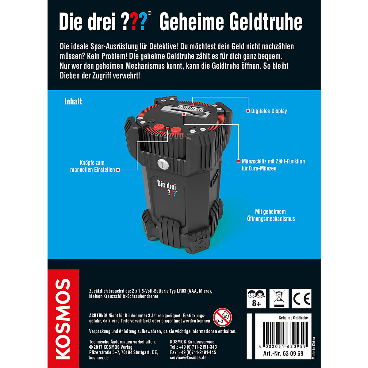 Die drei  Geheime Geldtruhe