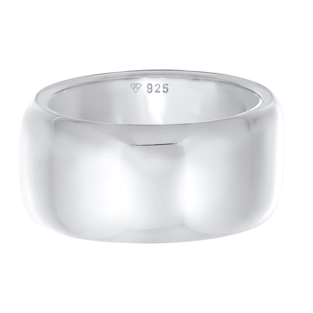 Elli PREMIUM Elli PREMIUM Bague Bague pour femme à large bande simple tendance en argent sterl Bague