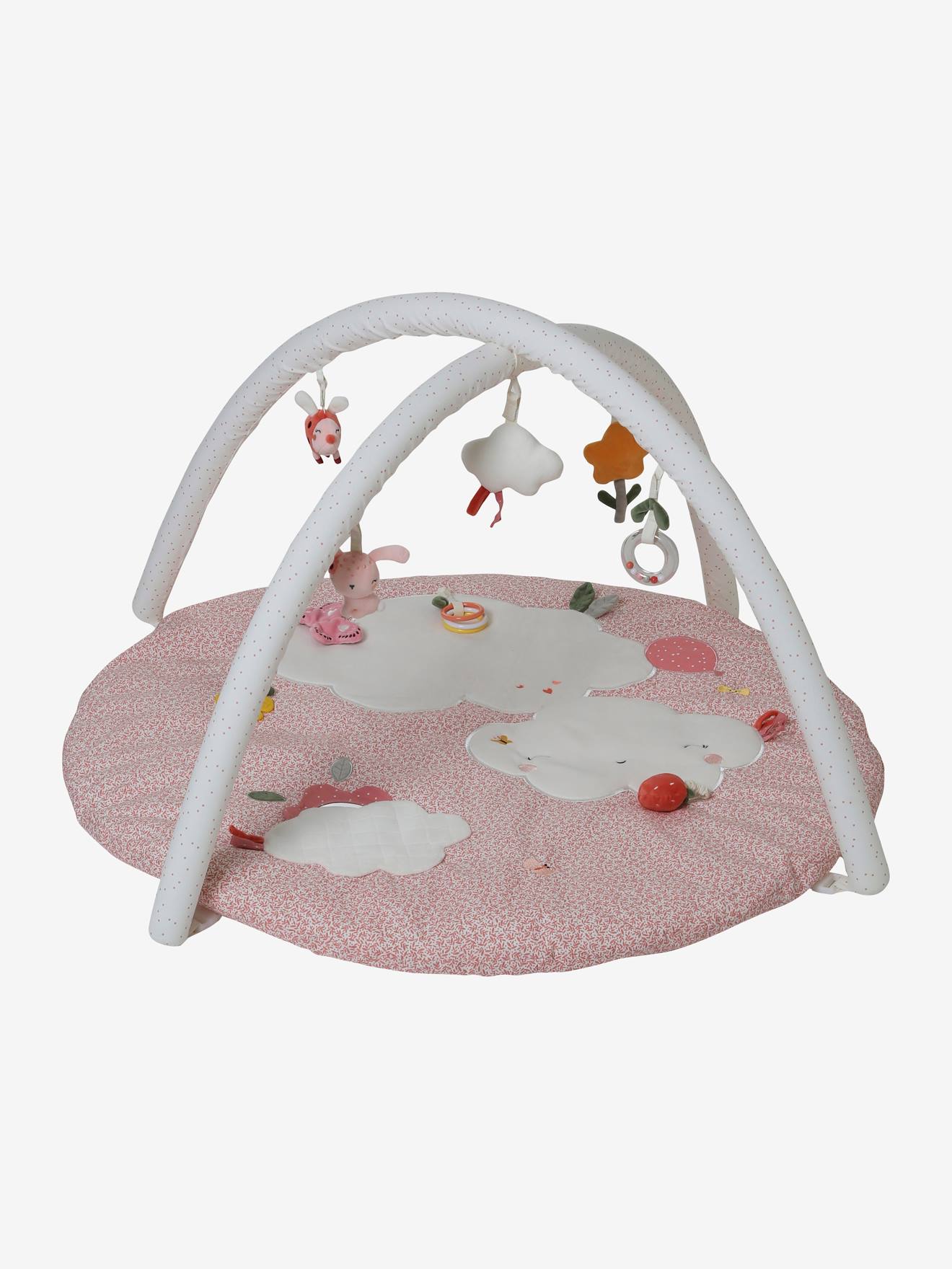 Tapis d'éveil VOYAGE AU PAYS ROSE rose