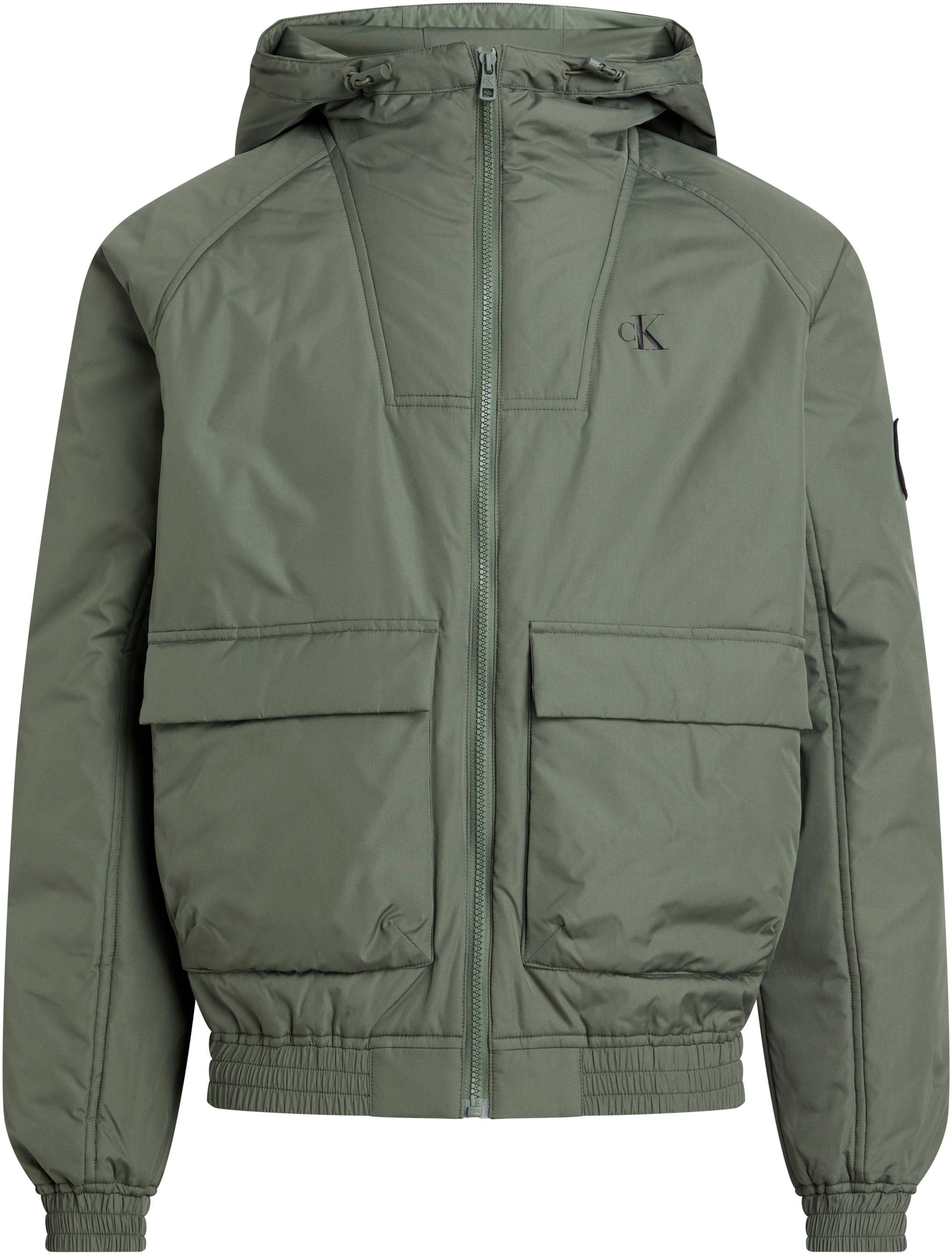 Calvin Klein Jeans Steppjacke PADDED HOODED HARRINGTON
