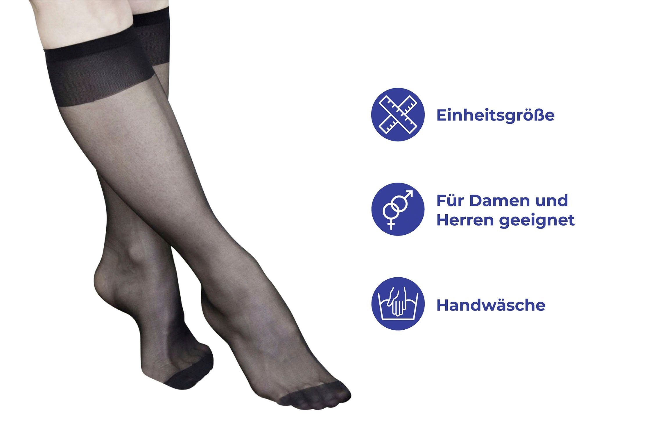 Maximex Stützkniestrümpfe 6 Paar (Set, 6-Paar, 6 Paar)