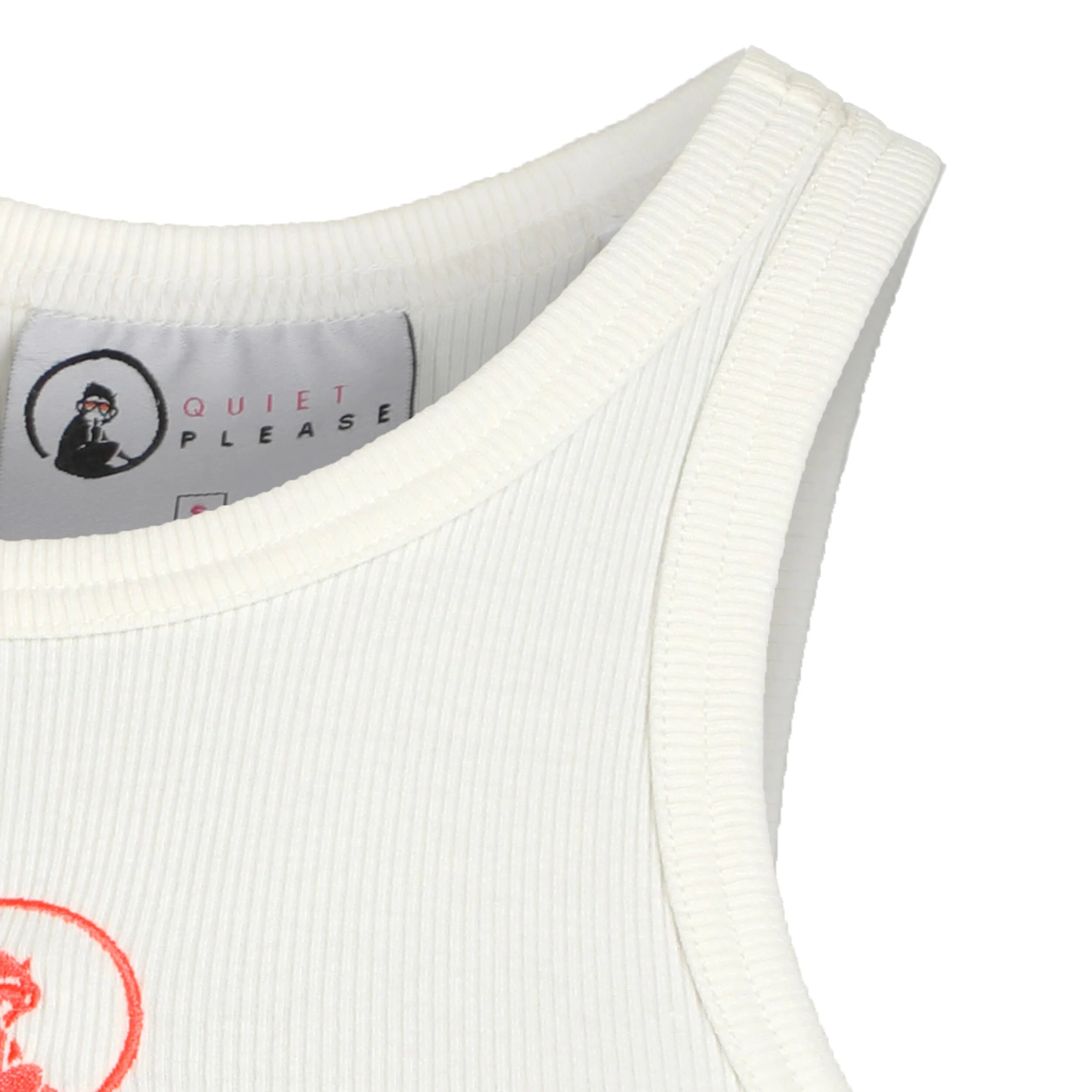 Crossroad Ribbed Tank-Top Damen - Weiß