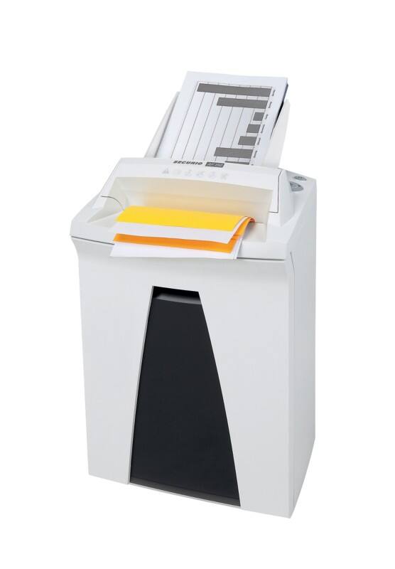 HSM Securio Aktenvernichter 10 Blatt Partikelschnitt Sicherheitsstufe P-4, O-3, T-4, E-3, F-1 34 L AF150