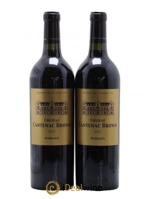 Château Cantenac Brown 3ème Grand Cru Classé  2012 - Lot de 2 Bouteilles