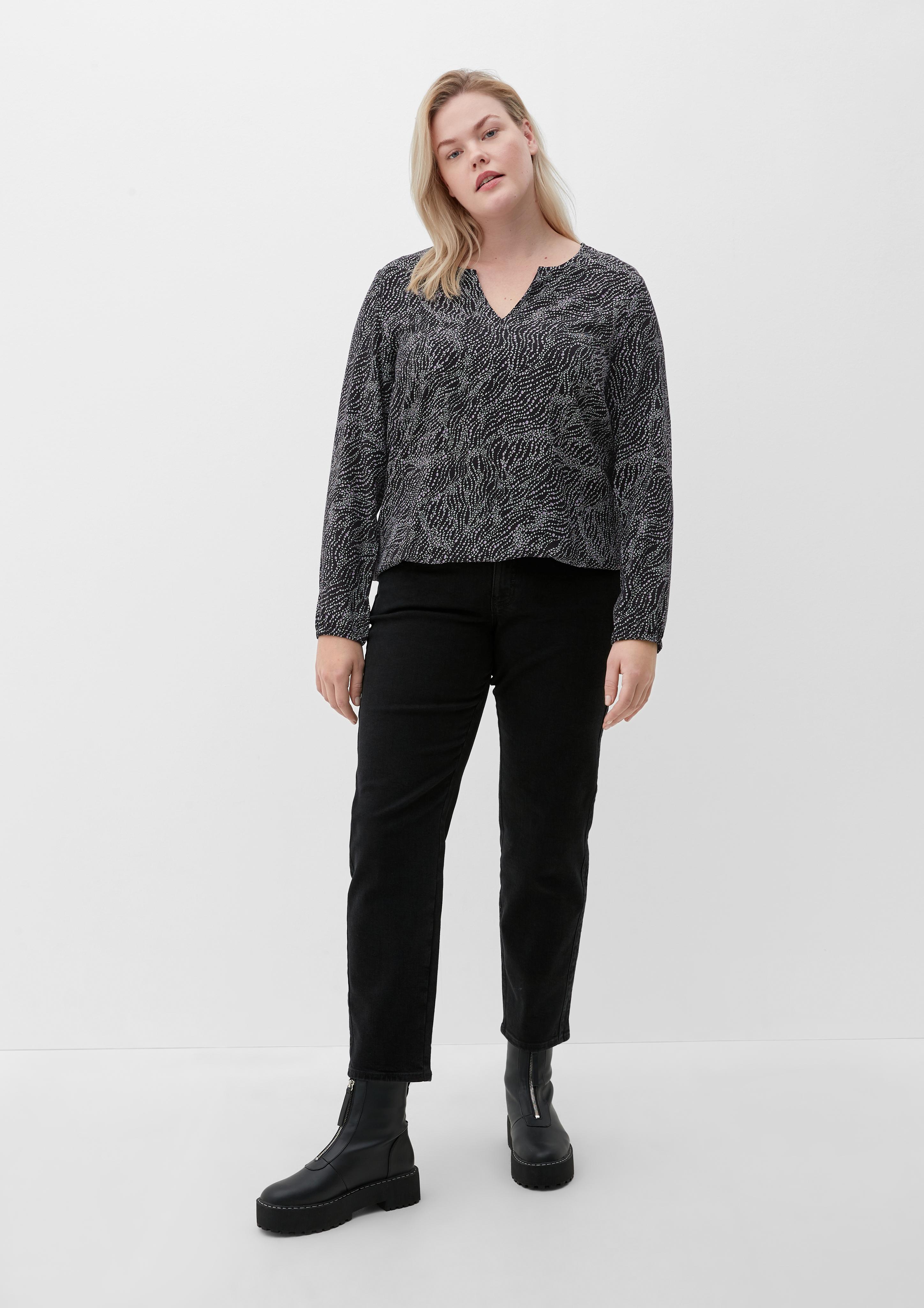 Blusenshirt im Materialmix  2126100-99A0