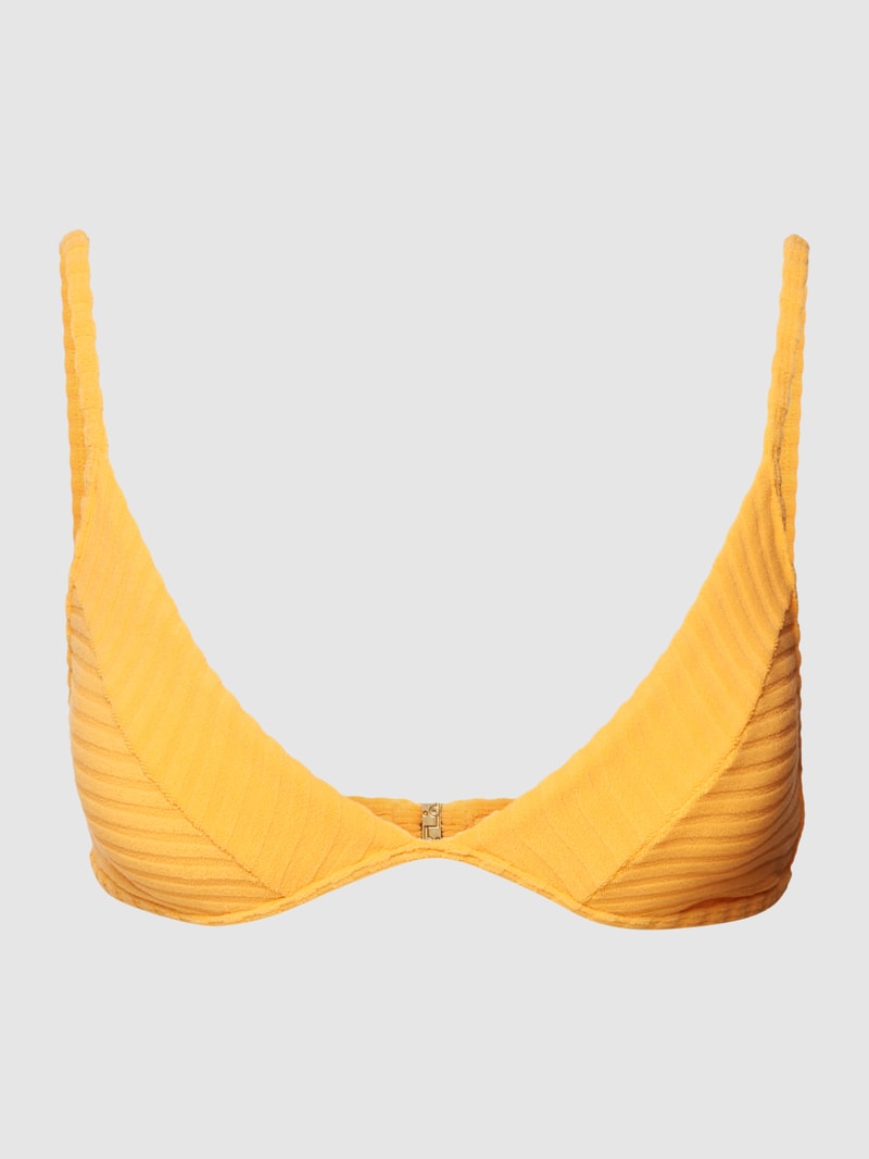 Bikini-Oberteil mit Strukturmuster Modell 'CHARLIE' in orange