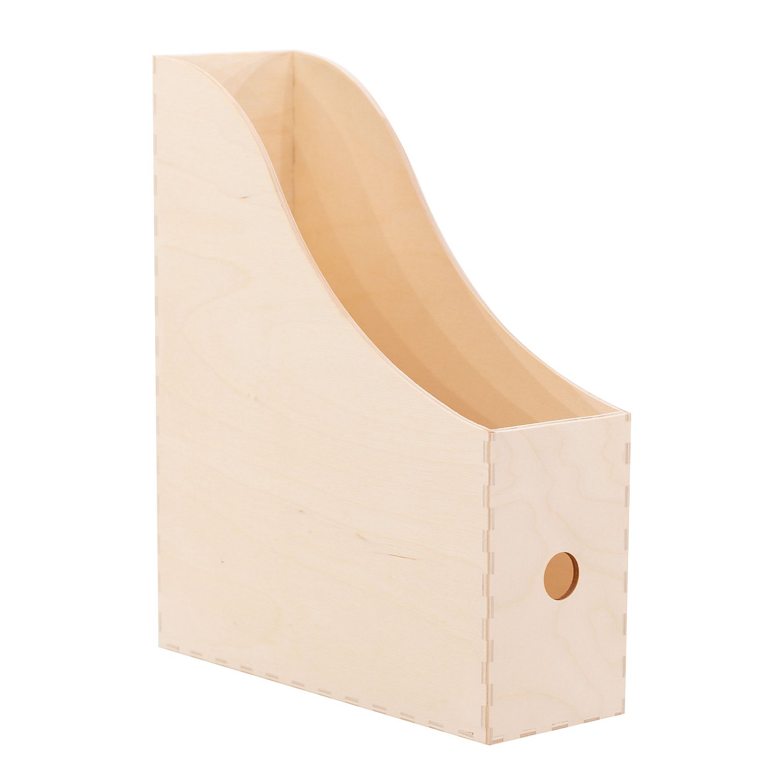 Stehsammler aus Holz, 25 x 9 x 30 cm