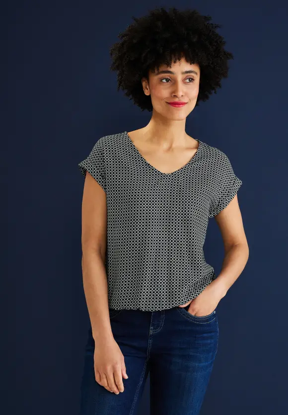Street One Bluse mit Minimalmuster