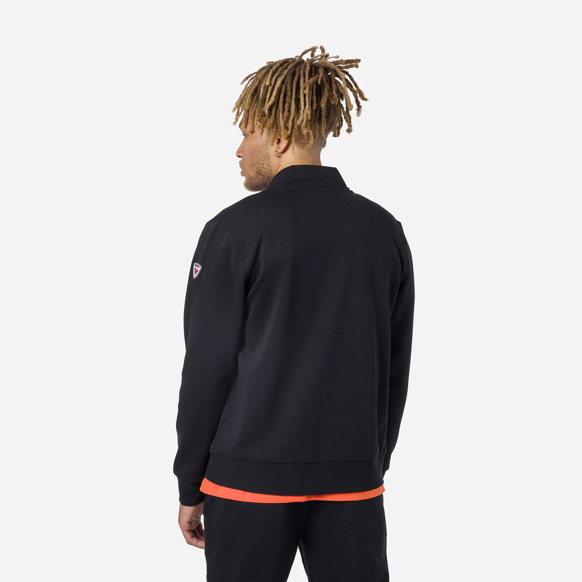 Sweat zippé molletonné Logo Homme