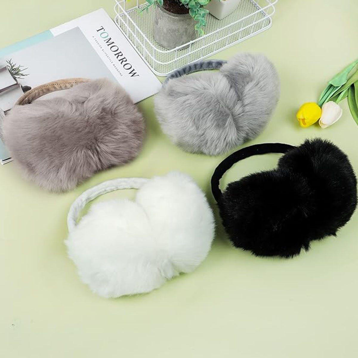 COUNJOYING Ohrenwärmer Ohrenschützer Damen Ohrenwärmer Verstellbarer Winter kuscheliger Warme (1-St)