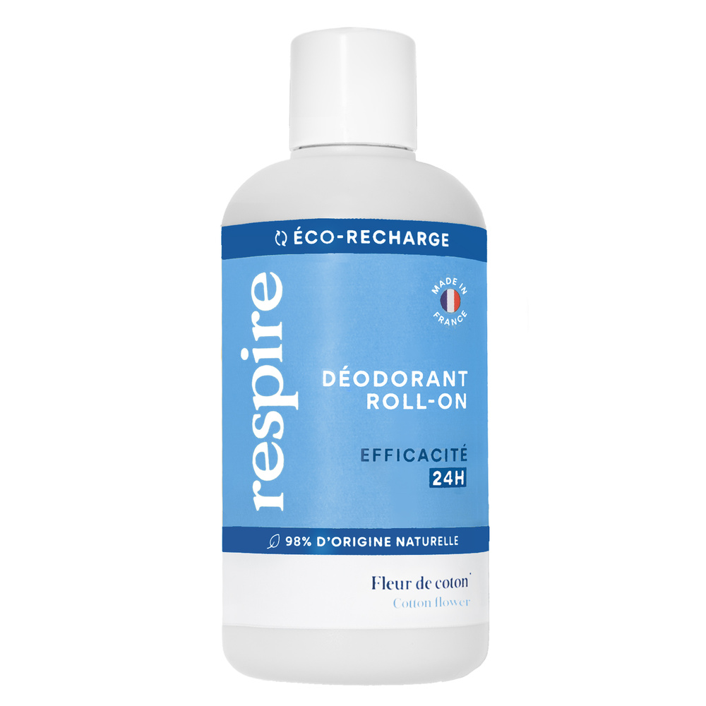Respire RESPIRE Eco-Recharge Déodorant Roll-on Fleur de coton DEODORANT