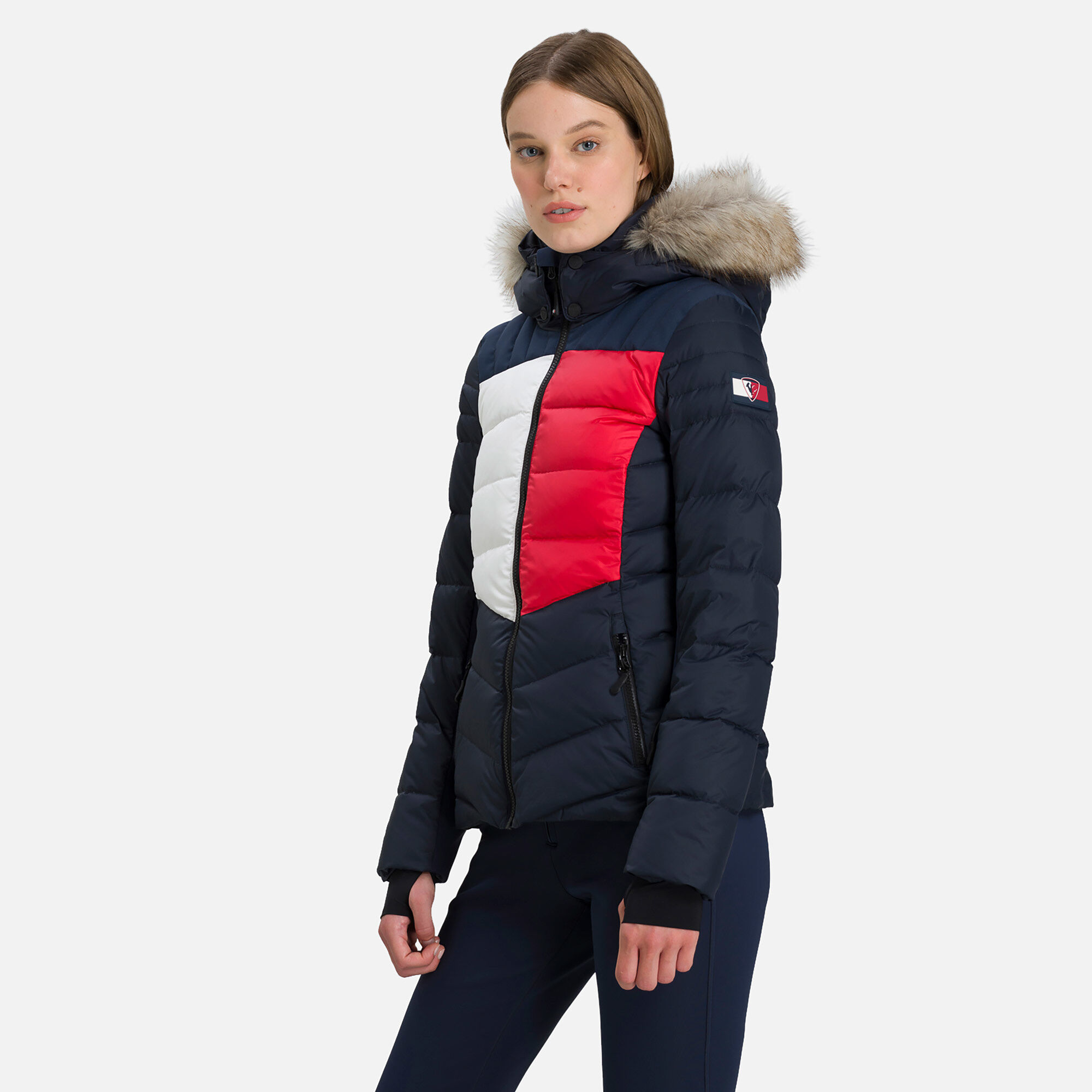 Tommy Hilfiger Doudoune Fourrure Synthétique Flag Femme
