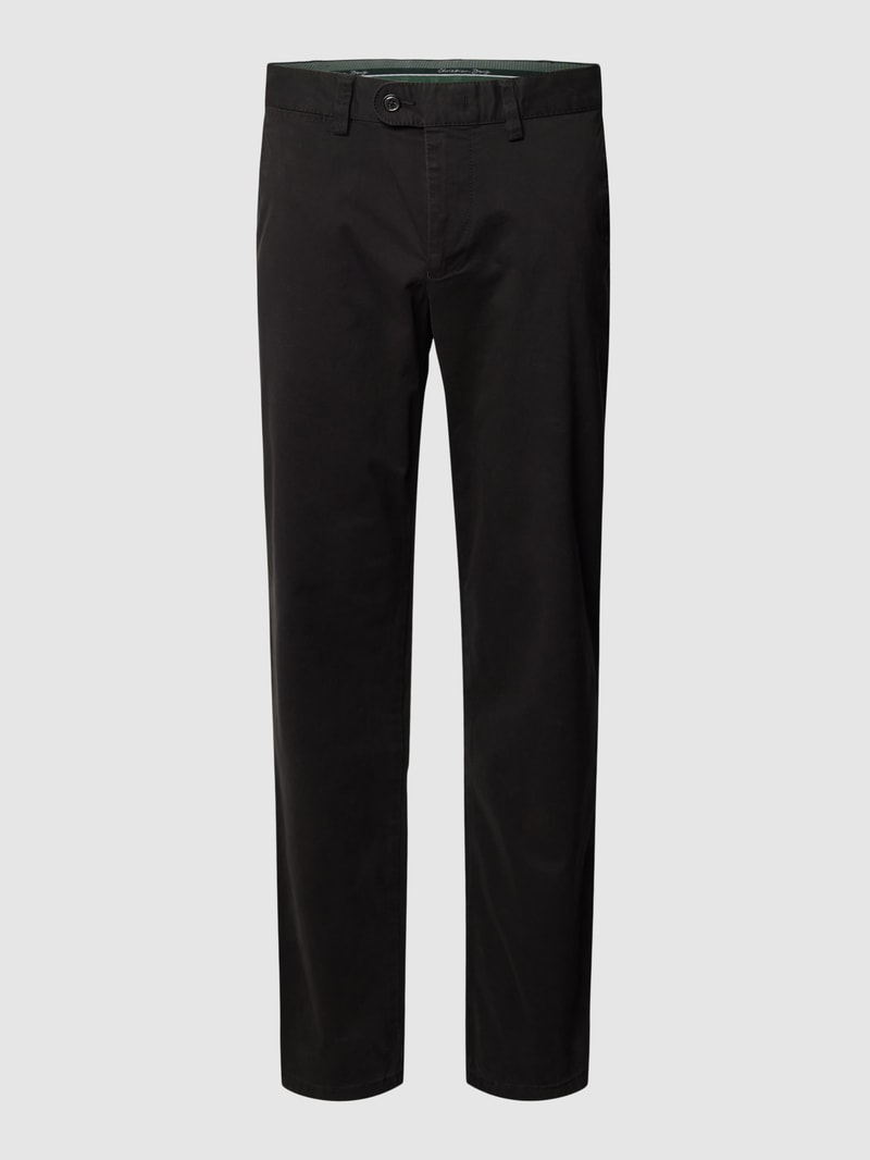 Chino mit französischen Eingrifftaschen in schwarz