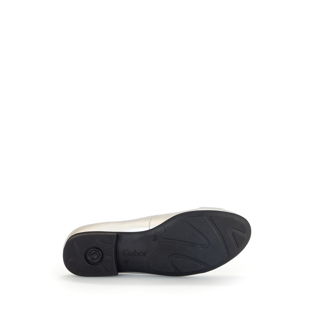 Gabor comfort Eleganter Ballerina silber