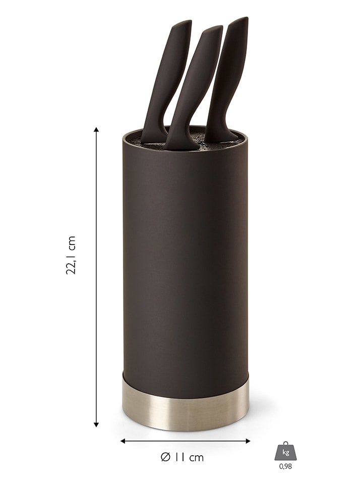 Echtwerk 4tlg. Küchenmesser-Set in Schwarz/ Silber günstig kaufen onesize