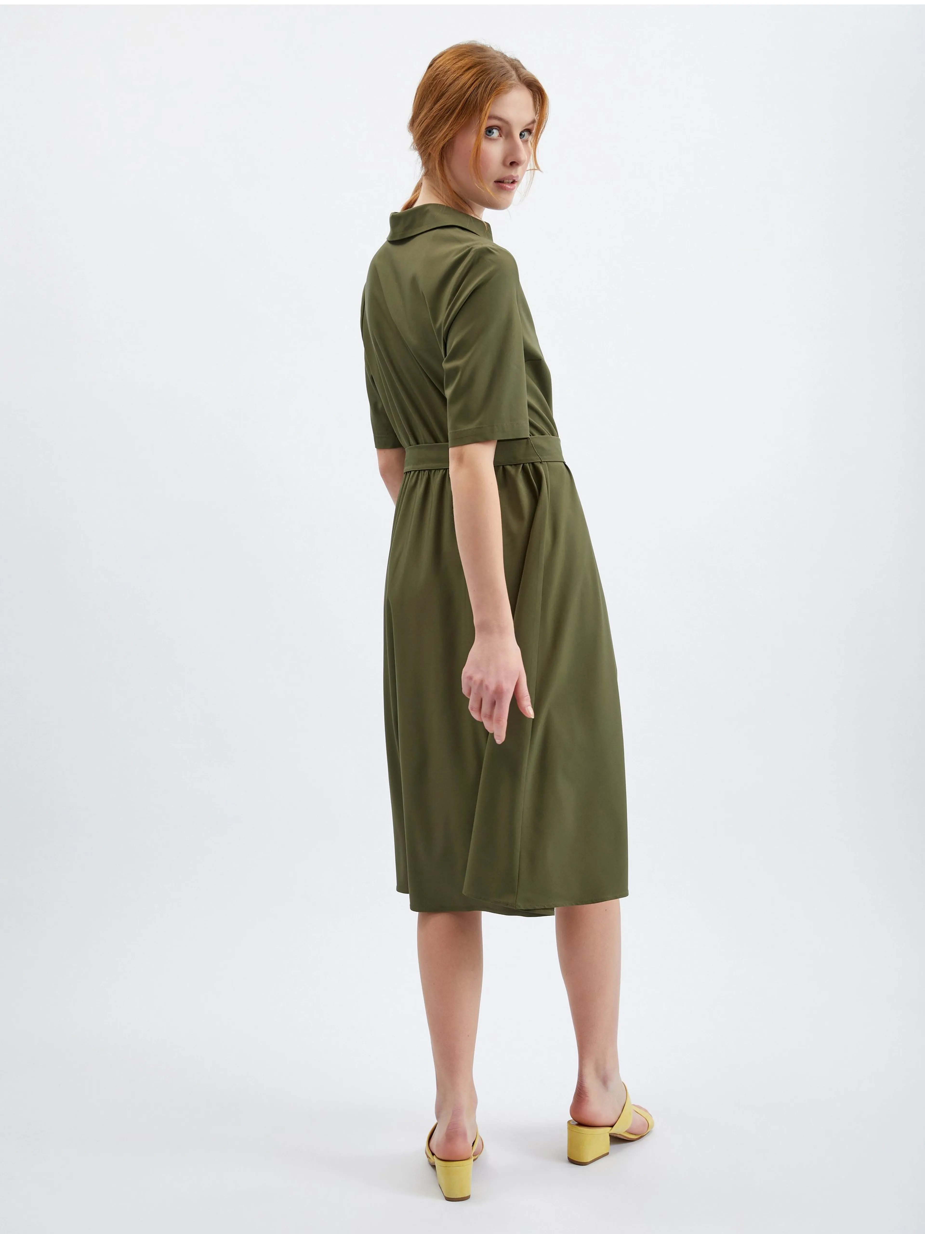 Khakifarbenes Damenkleid ORSAY