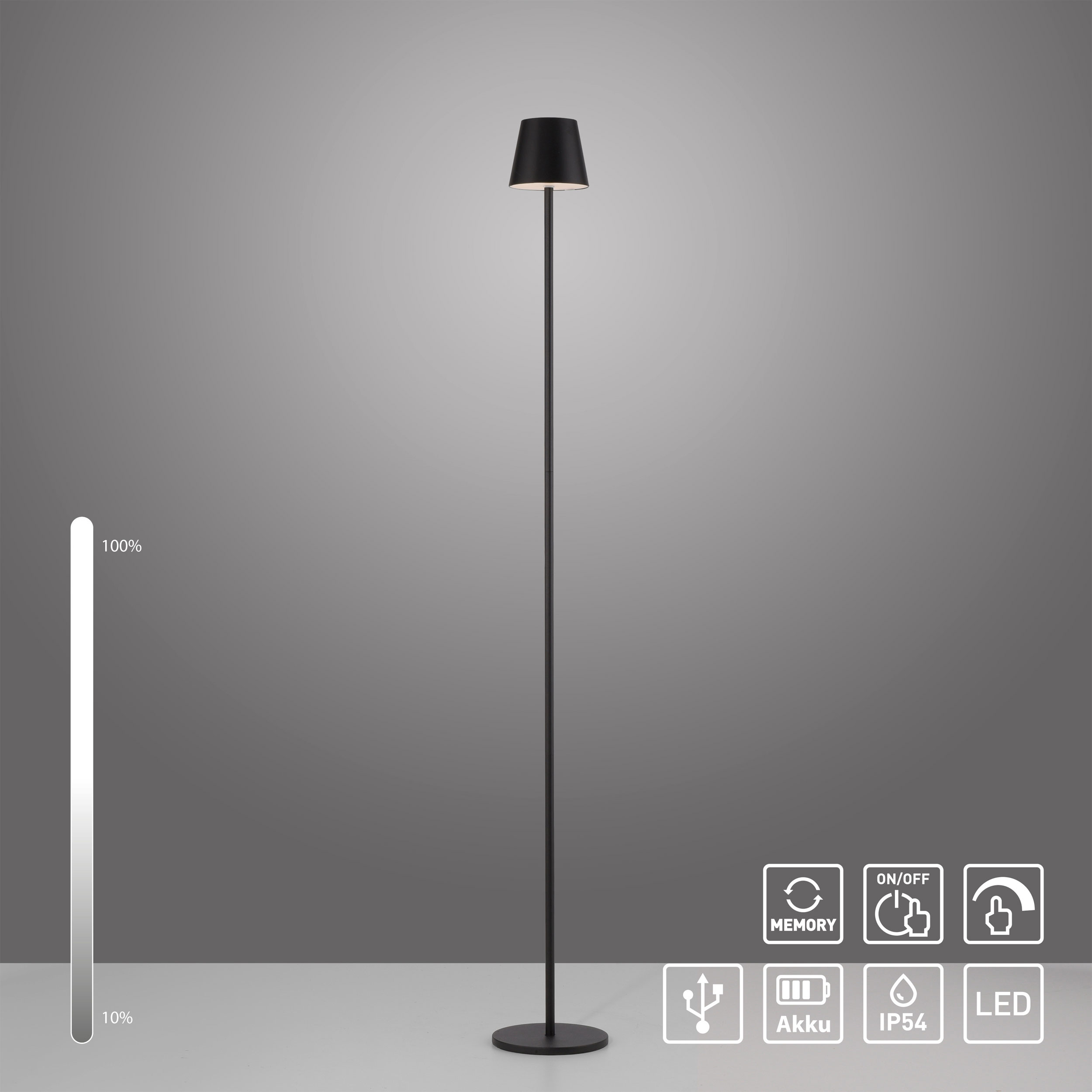 JUST LIGHT.LED-Stehleuchte 1flg