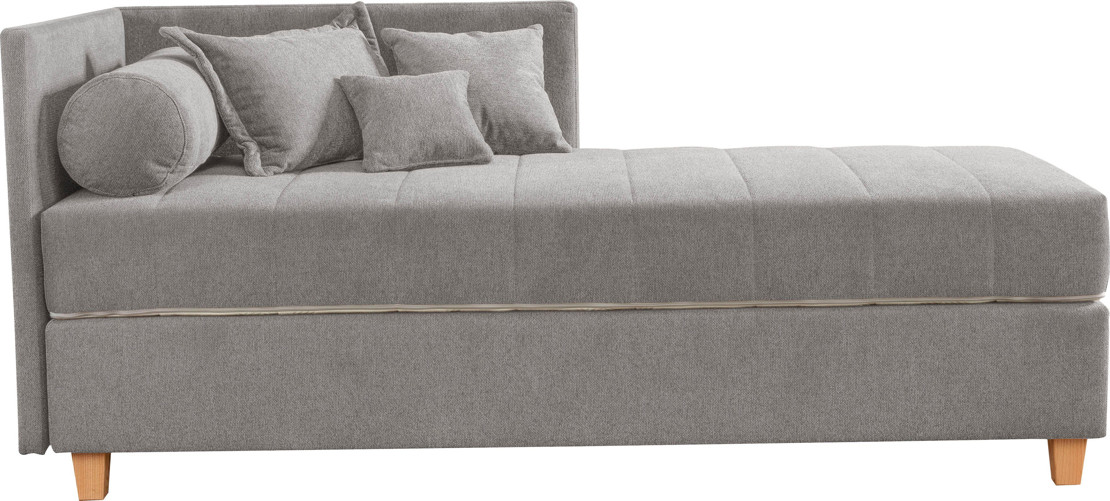 ADA trendline Schlafsofa Kona, 7-Zonen Taschenfederkernmatratze, Zierkissen-Set und Schlummerrollen