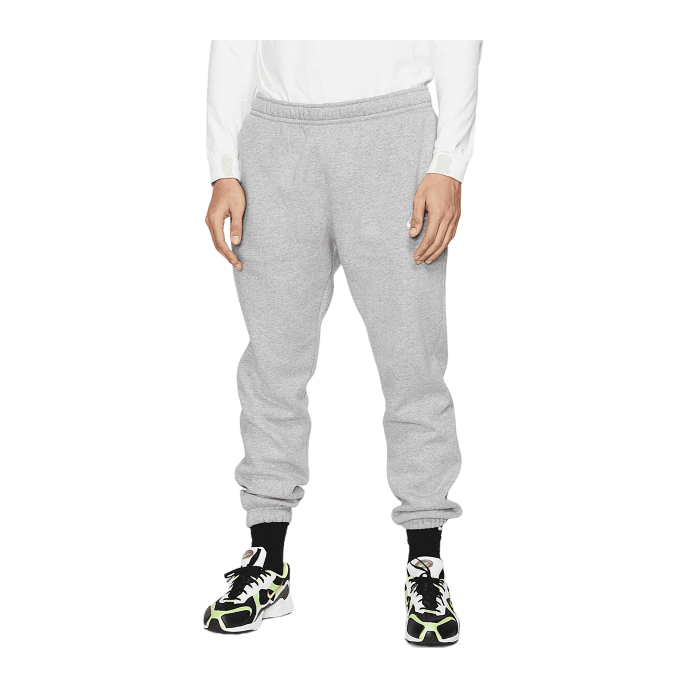 Nike Club Jogginghose Tall Grau Silber Weiss F063