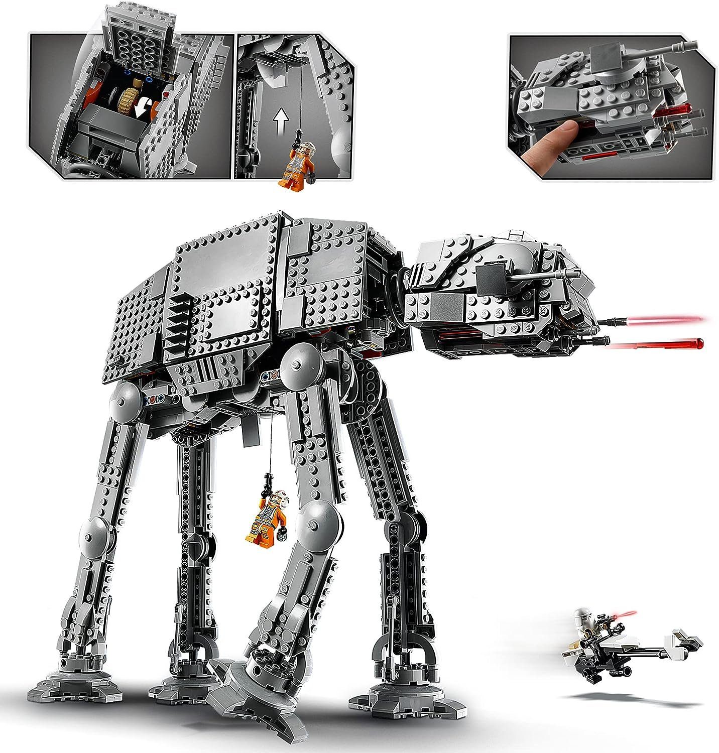 LEGO® Spielbausteine Star Wars AT-AT Walker (75288), (Bauset, 1267 St), Set zum 40. Jubiläum für Kinder und Erwachsene