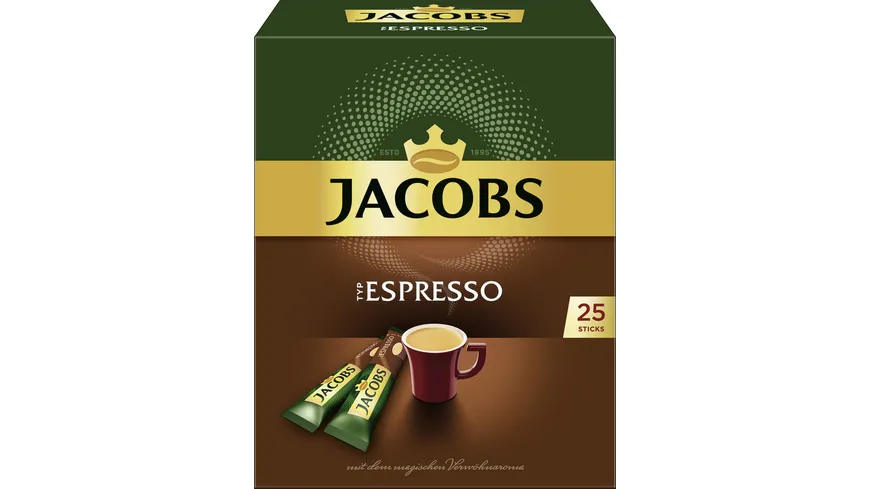 Jacobs Espresso Instant Sticks löslicher Kaffee 45 g