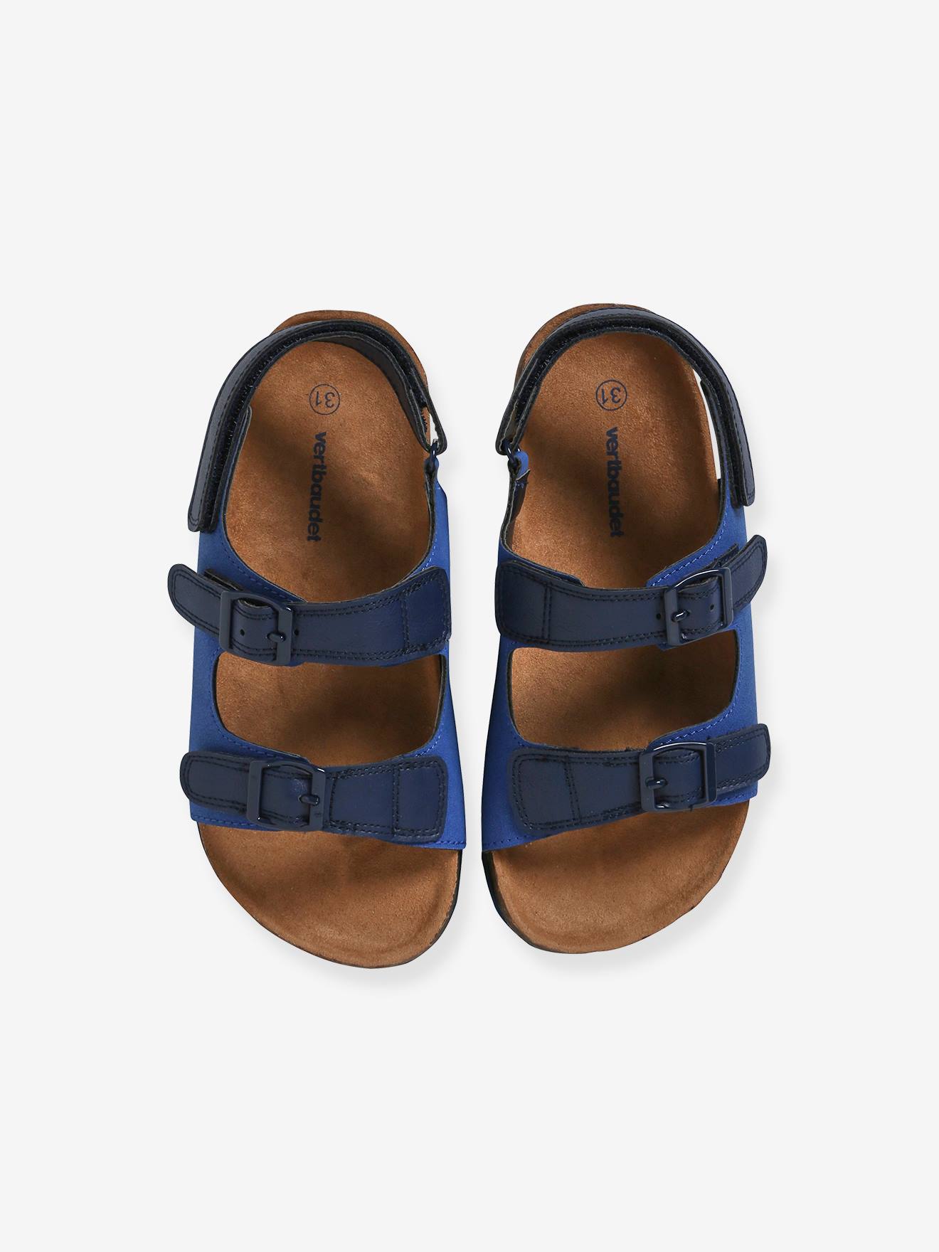 Vertbaudet Kinder Sandalen mit verstellbaren Riemen - set blau