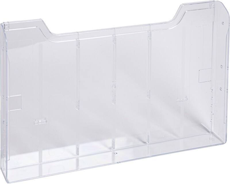 Exacompta Office Prospektständer 63858D DIN A4 Quer Kristall 32,7 x 3,6 x 21,3 cm 10 Stück