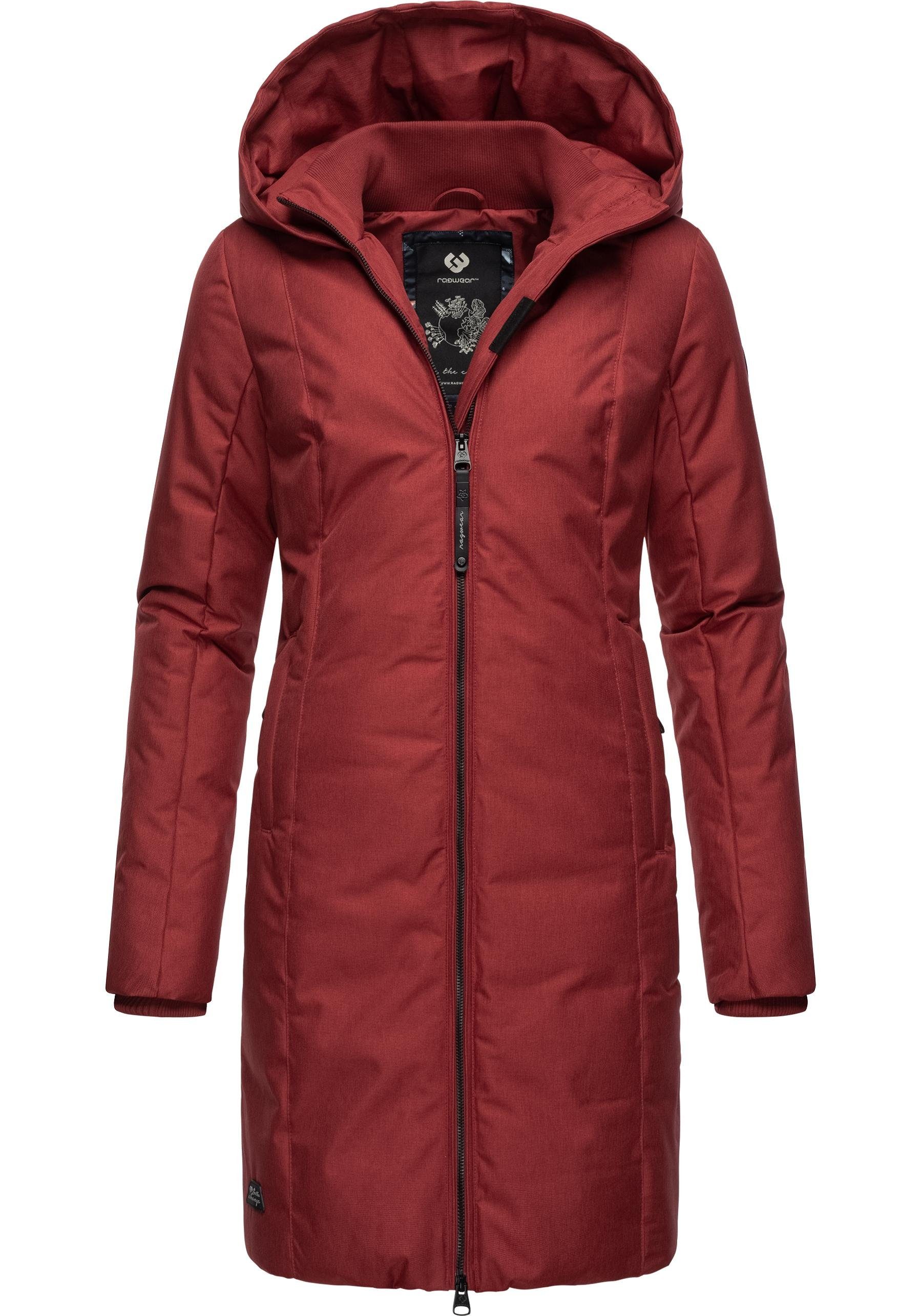 Ragwear Wintermantel Amarri stylischer Winterparka mit großer Kapuze