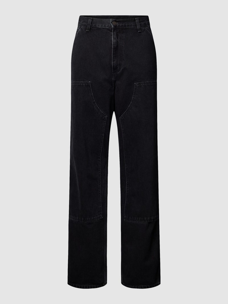 Jeans mit Eingrifftaschen in anthrazit