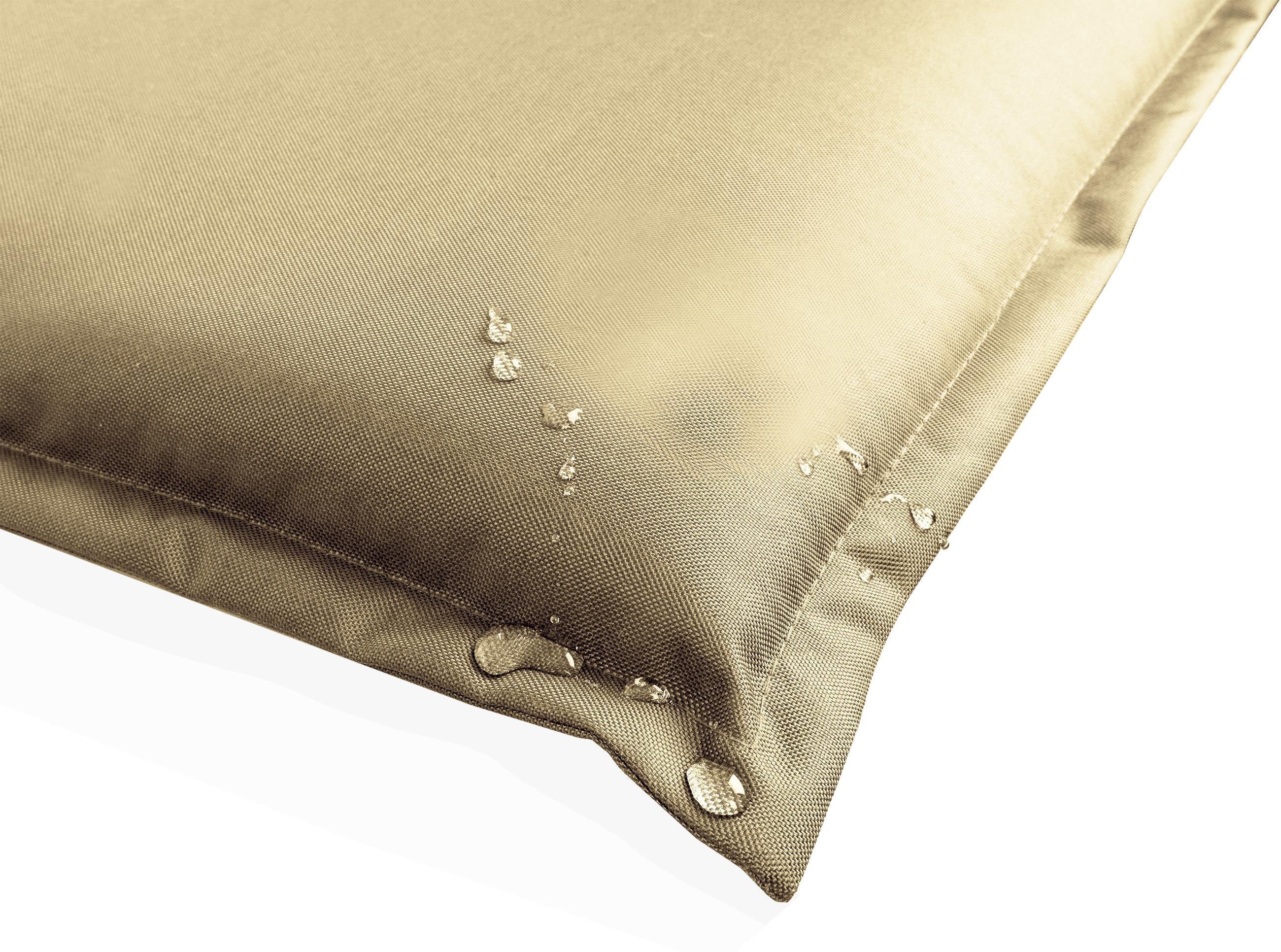 Aspero Hochlehnerauflage Stuhlauflage Hochlehner mit Kissen Palermo, Gepolsterte und wasserdichte Outdoor Auflage