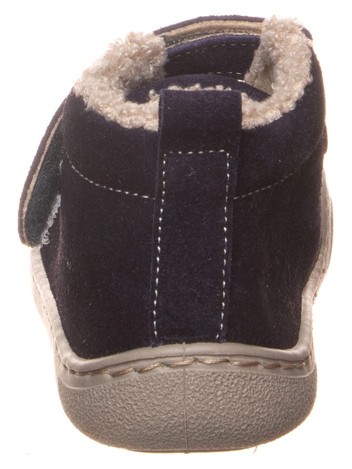 kmins Leder-Barfuß-Schnürschuh in Dunkelblau günstig kaufen
