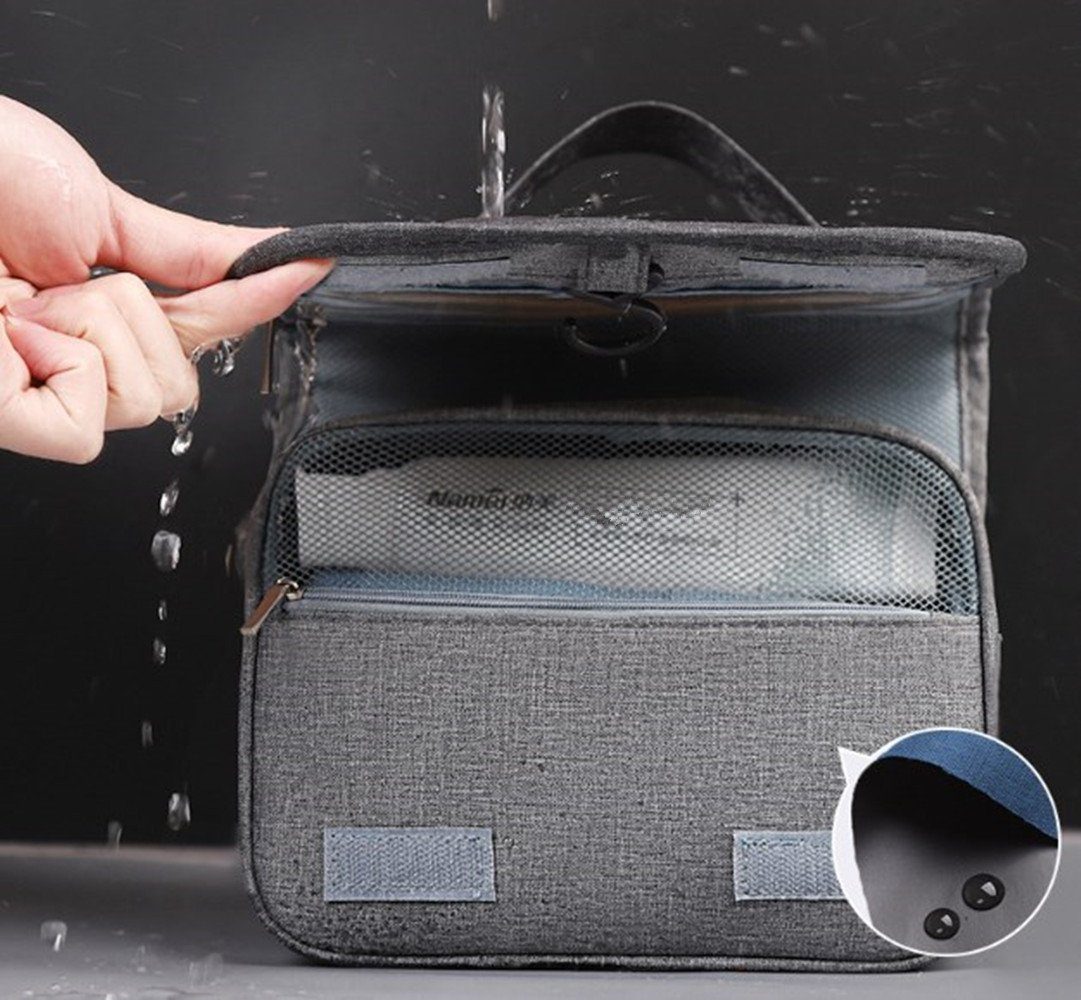 XDeer Kulturbeutel Kulturbeutel Herren Damen zum Aufhängen,Kulturtasche, Waschtasche Kosmetiktasche,Mini Washbag Toiletttasche Handhaben