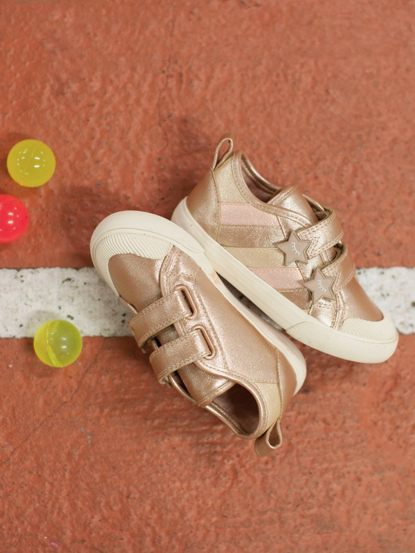 Baskets scratchées fille collection maternelle rose