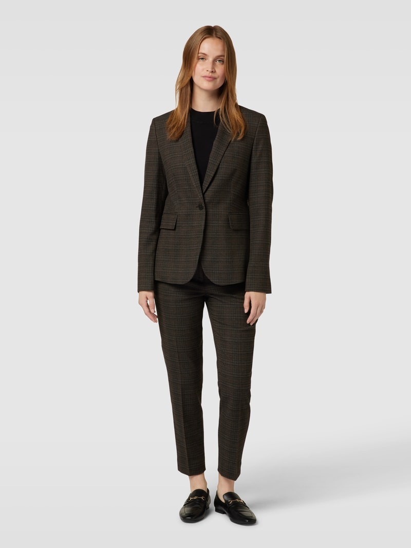 Blazer mit Pattentaschen in schwarz