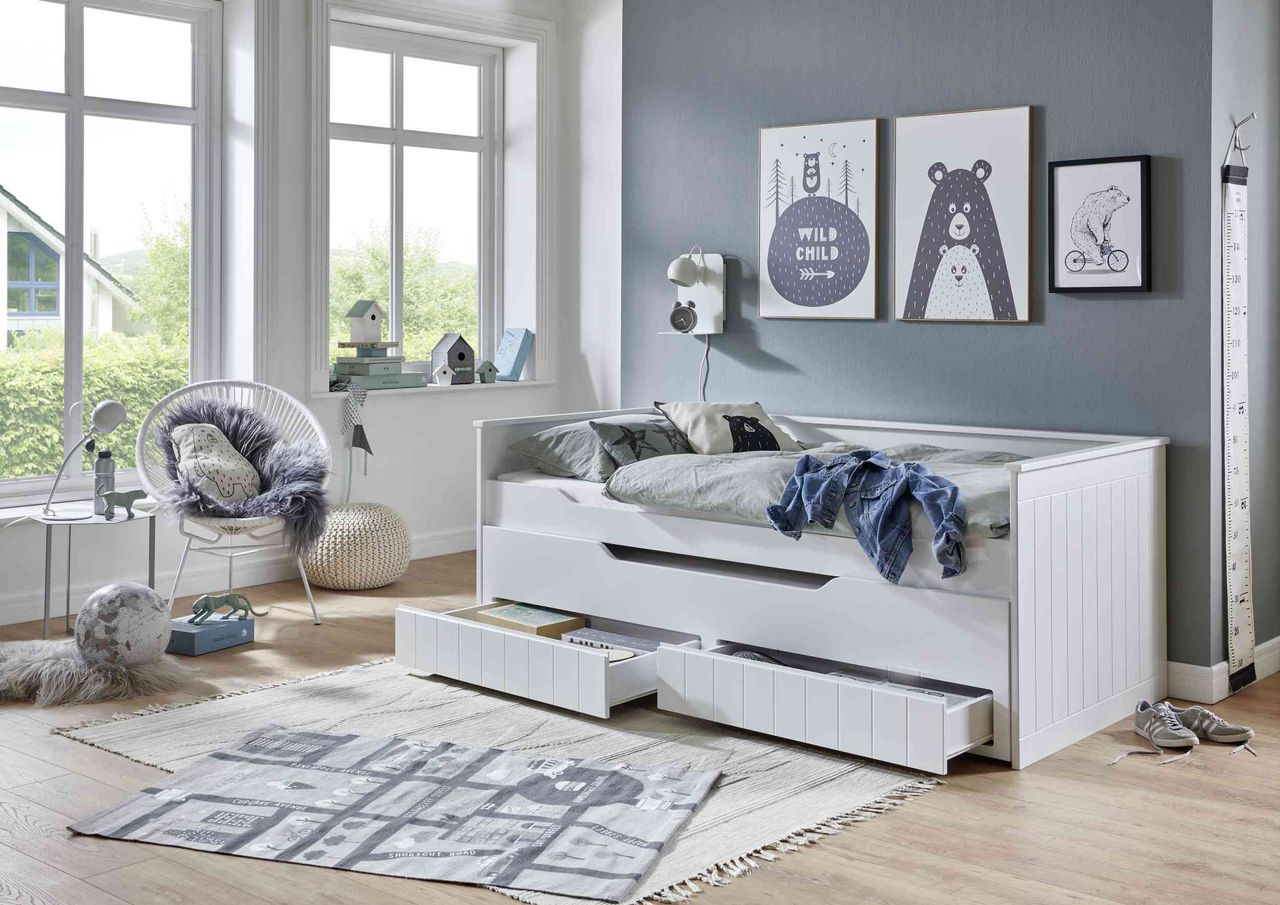 Relita Funktionsbett RONNY 2 Liegeflächen und 2 Schubladen