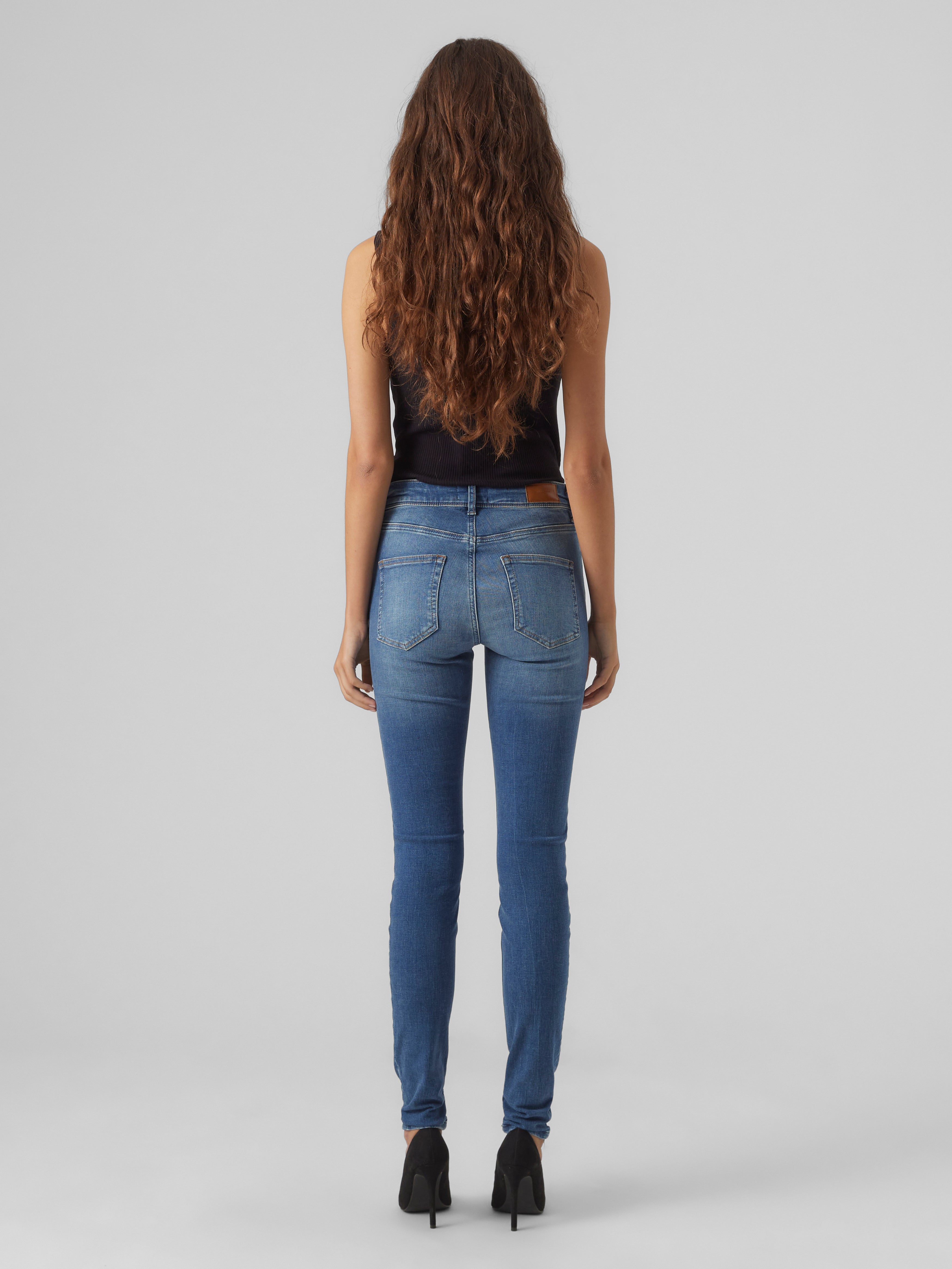 VMLUX Mid Rise Slim Fit Jeans