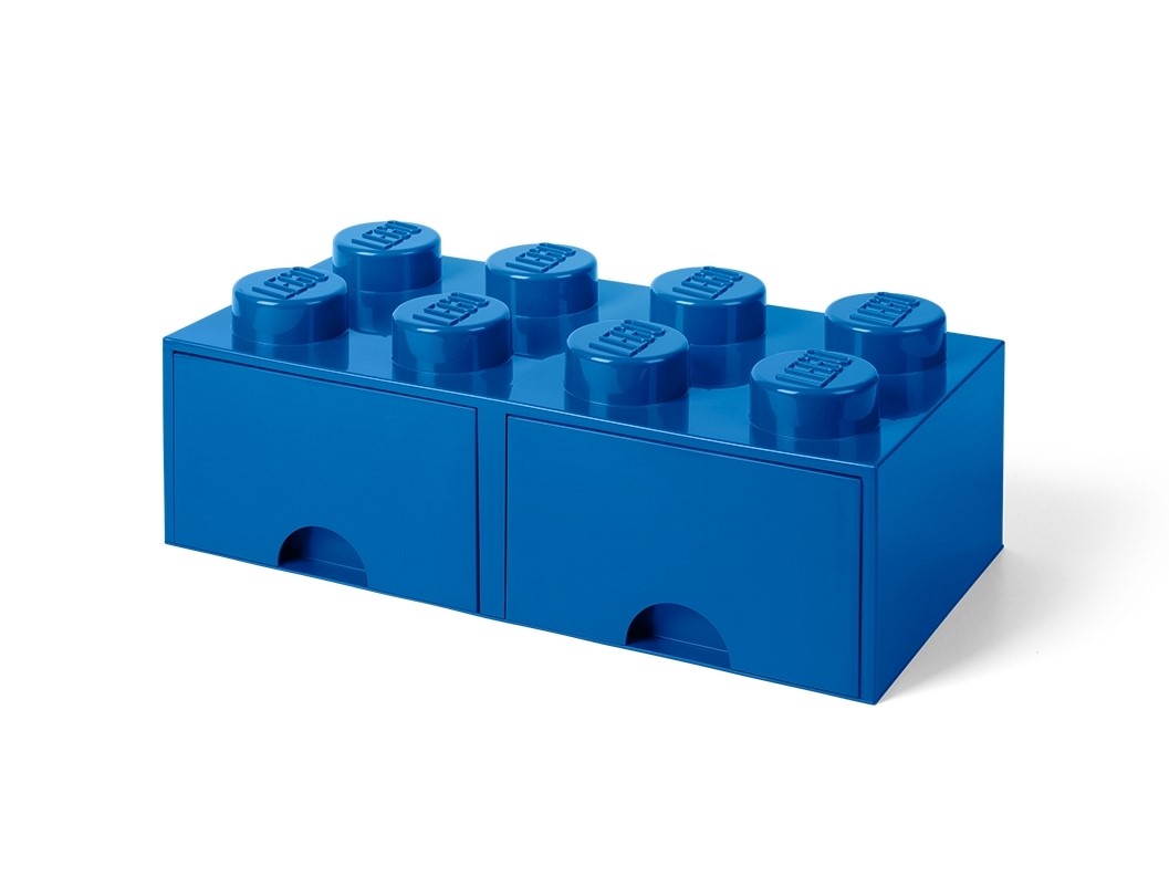 Stein mit 8 Noppen und Schubfächern in Blau 5006132