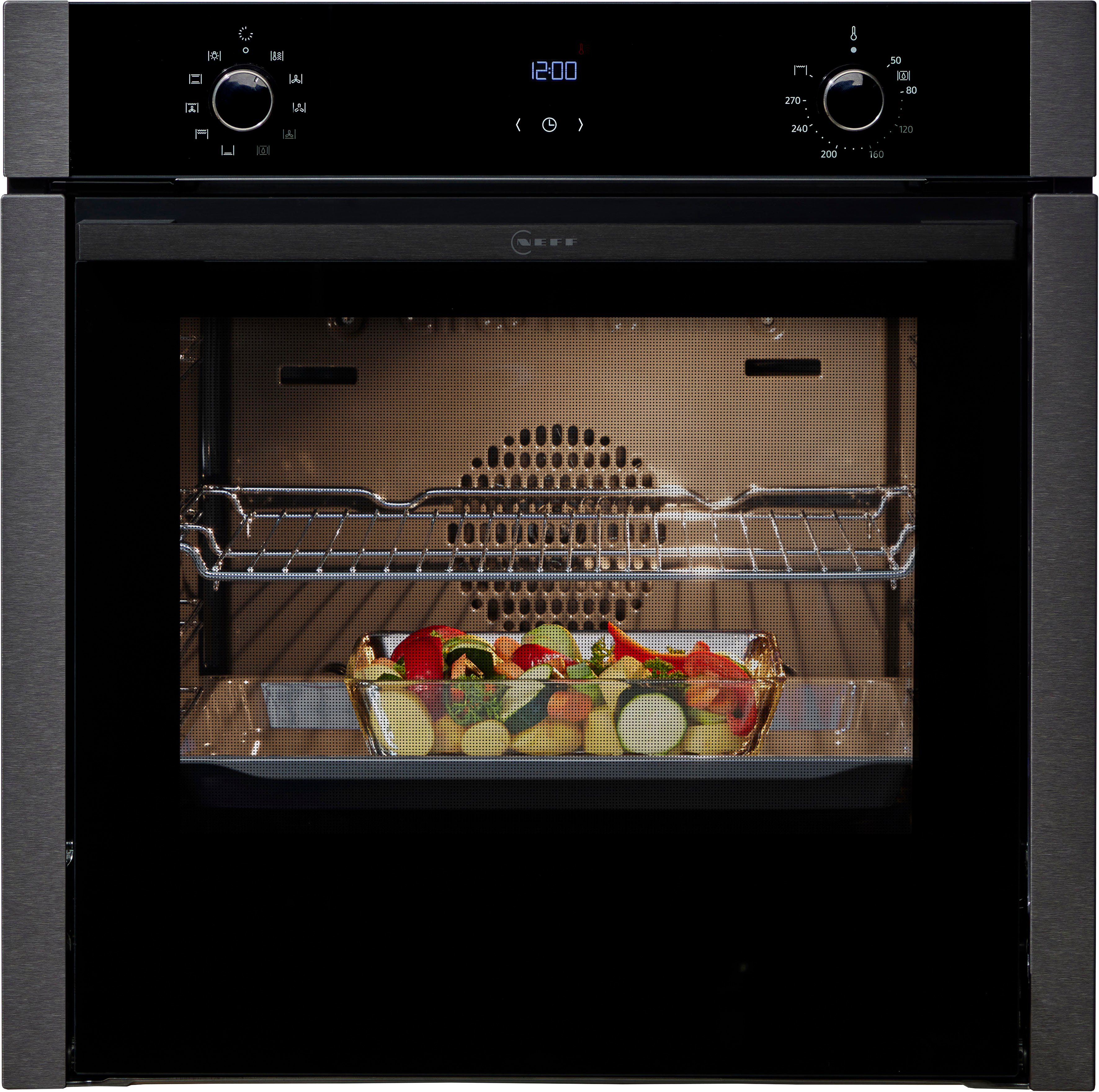 NEFF Einbaubackofen N 50 B4ACE2AG0, mit Teleskopauszug nachrüstbar, EasyClean®, voll versenkbare Ofentür dank Slide & Hide®